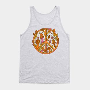 Mushroom Peace Sign Tank Top